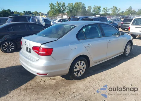 2015 Volkswagen Jetta 2.0L S z USA, uszkodzony, nr VIN 3VW2K7AJ6FM264734